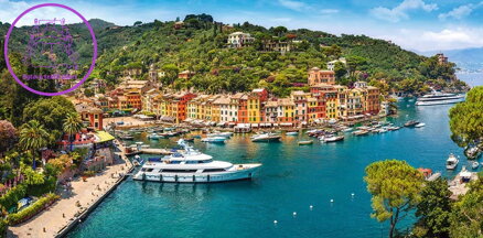 CASTORLAND Puzzle Pohled na Portofino, Itálie 4000 dílků