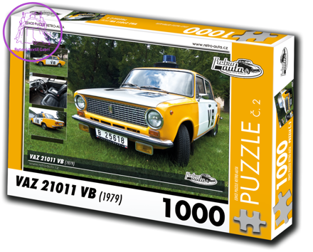 RETRO-AUTA Puzzle č. 2 Vaz 21011 VB (1979) 1000 dílků