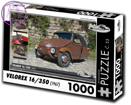 RETRO-AUTA Puzzle č. 55 Velorex 16,350 (1967) 1000 dílků