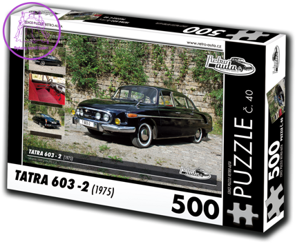 RETRO-AUTA Puzzle č. 40 Tatra 603-2 (1975) 500 dílků