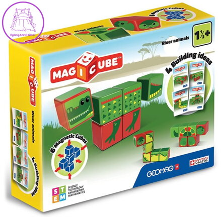 GEOMAG Magnetické kostky Magicube Plazi a obojživelníci