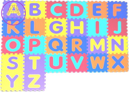 Pěnové puzzle Písmena (30x30)