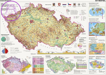 DINO Puzzle Mapa České republiky 2000 dílků