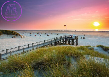 RAVENSBURGER Puzzle Západ slunce v Amrum, Německo 1000 dílků