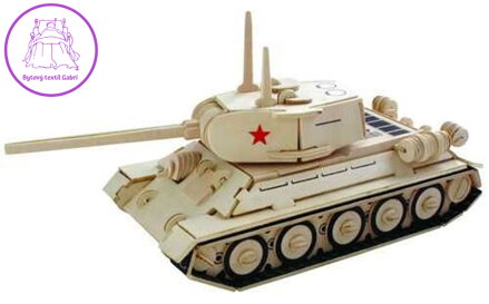 WOODEN TOY , WCK 3D puzzle Tank T-34