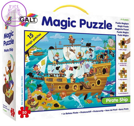 GALT Magické puzzle Pirátská loď 50 dílků