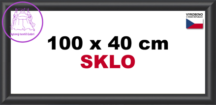BFHM Plastový rám na puzzle 100x40cm - černý