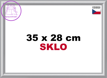 BFHM Plastový rám 35x28cm - stříbrný