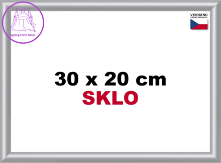 BFHM Plastový rám 30x20cm - stříbrný