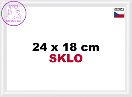 BFHM Plastový rám 24x18cm - bílý