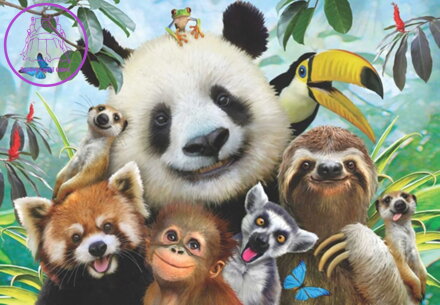 ANATOLIAN Puzzle Selfie zvířátek ze zoo 500 dílků