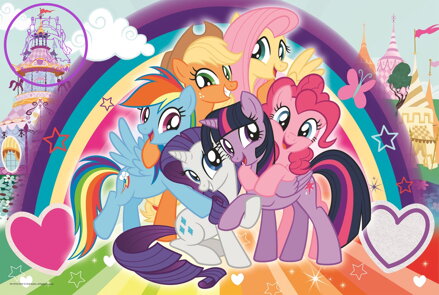 TREFL Puzzle My Little Pony: Šťastní poníci MAXI 24 dílků