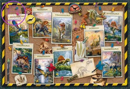 RAVENSBURGER Puzzle Sbírka dinosaurů XXL 100 dílků