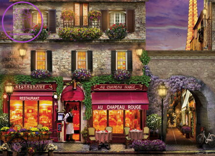 EUROGRAPHICS Puzzle Restaurace Červený klobouk 1000 dílků