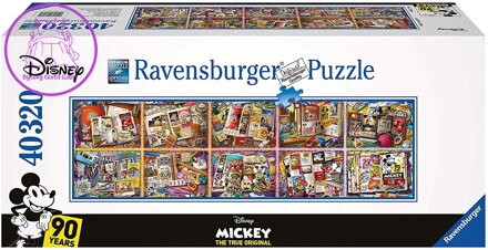 RAVENSBURGER Puzzle Mickey Mouse během let 40320 dílků