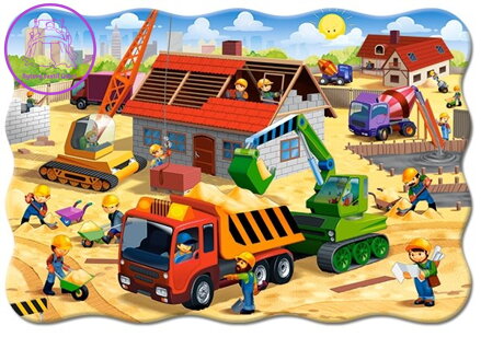 CASTORLAND Puzzle Stavba domu MAXI 20 dílků
