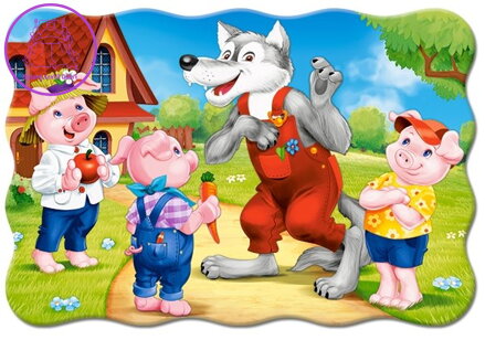 CASTORLAND Puzzle Tři malá prasátka MAXI 20 dílků