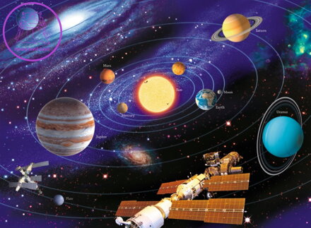 RAVENSBURGER Puzzle Sluneční soustava XXL 200 dílků