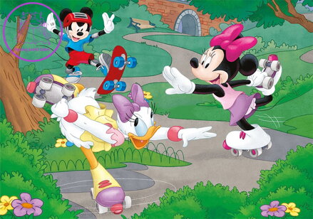 DINO Puzzle Minnie sportuje XL 100 dílků