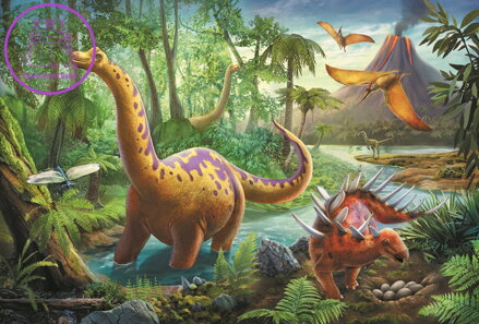 TREFL Puzzle Dinosauři na cestách 60 dílků