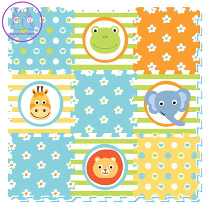 SUN TA TOYS Pěnové puzzle Veselá zvířátka (29x29)
