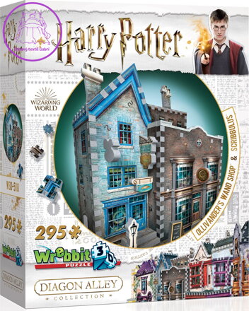 WREBBIT 3D puzzle Harry Potter: Obchod s hůlkami pana Olivandera a Scribbulus 295 dílků