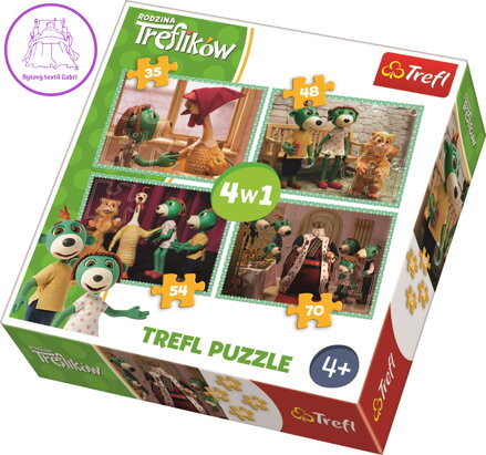 Puzzle Treflíci 4v1 (35,48,54,70 dílků)