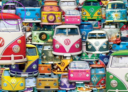 EUROGRAPHICS Puzzle Volkswagen Bus: Funky Jam 1000 dílků