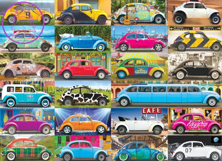 EUROGRAPHICS Puzzle Volkswagen Beetle: Brouk na cestách 1000 dílků