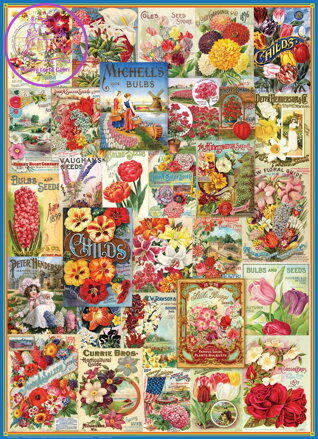 EUROGRAPHICS Puzzle Katalog semínek: Květiny 1000 dílků