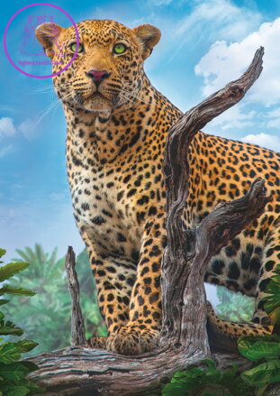 TREFL Puzzle Divoký levhart 500 dílků