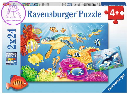 RAVENSBURGER Puzzle Podmořská krása 2x24 dílků