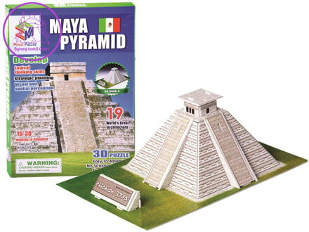 MAGIC PUZZLE 3D puzzle Mayská pyramida 19 dílků