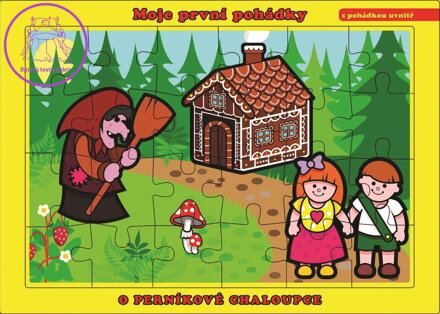 TEDDIES Puzzle O Perníkové chaloupce 24 dílků