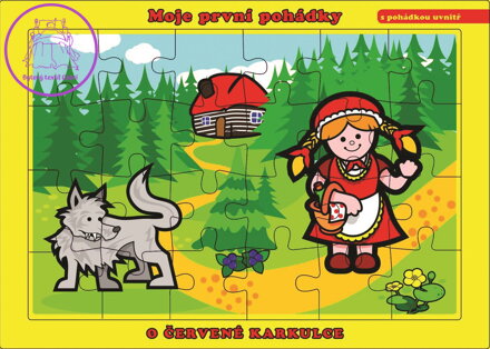TEDDIES Puzzle O Červené Karkulce 24 dílků