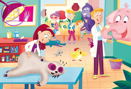 CLEMENTONI Puzzle U veterináře MAXI 60 dílků