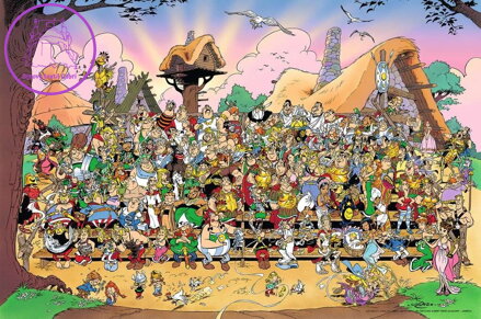 RAVENSBURGER Puzzle Asterix a Obelix: Rodinná fotka 3000 dílků