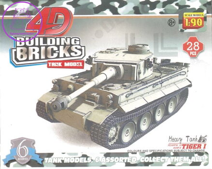 3D puzzle Vojenský tank PZ.KPFW.VI TIGER I