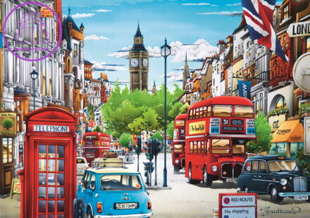 TREFL Puzzle Londýnská ulice 1000 dílků