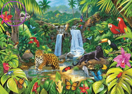 TREFL Puzzle Tropický deštný prales 2000 dílků