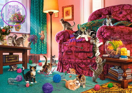 CASTORLAND Puzzle Nezbedná koťata 500 dílků