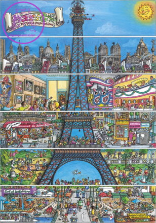 DINO Puzzle Eiffelova věž 500 dílků