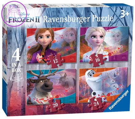 RAVENSBURGER Puzzle Ledové království 2, 4v1 (12,16,20,24 dílků)