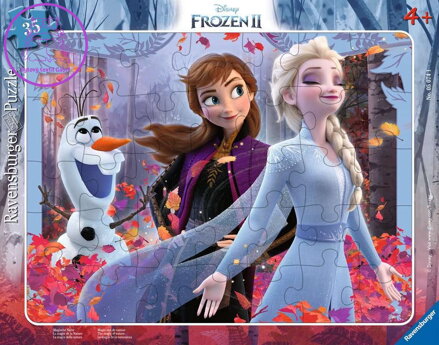 RAVENSBURGER Puzzle Ledové království 2: Kouzlo přírody 35 dílků