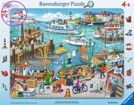 RAVENSBURGER Puzzle Den v přístavu 24 dílků