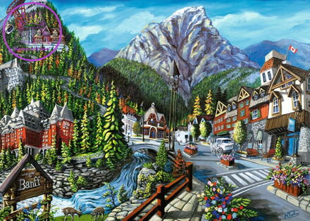 RAVENSBURGER Puzzle Vítejte v Banffu 1000 dílků