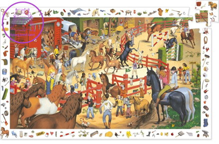 DJECO Puzzle Observation: Koně 200 dílků