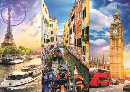 TREFL Puzzle Výlet po Evropě 4000 dílků