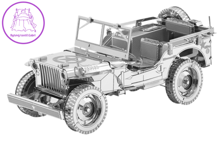 METAL EARTH 3D puzzle Jeep Willys MB Overland (ICONX)