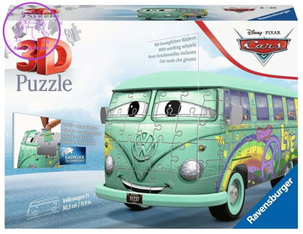 RAVENSBURGER 3D puzzle Autobus Cars: Fillmore 162 dílků